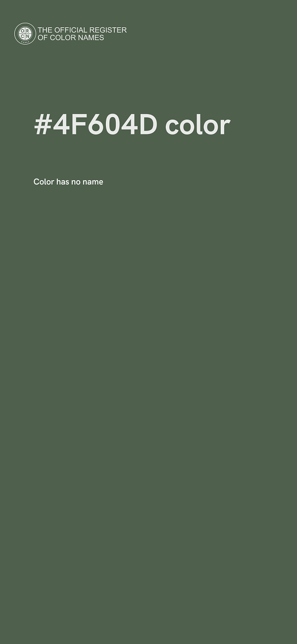 #4F604D color image
