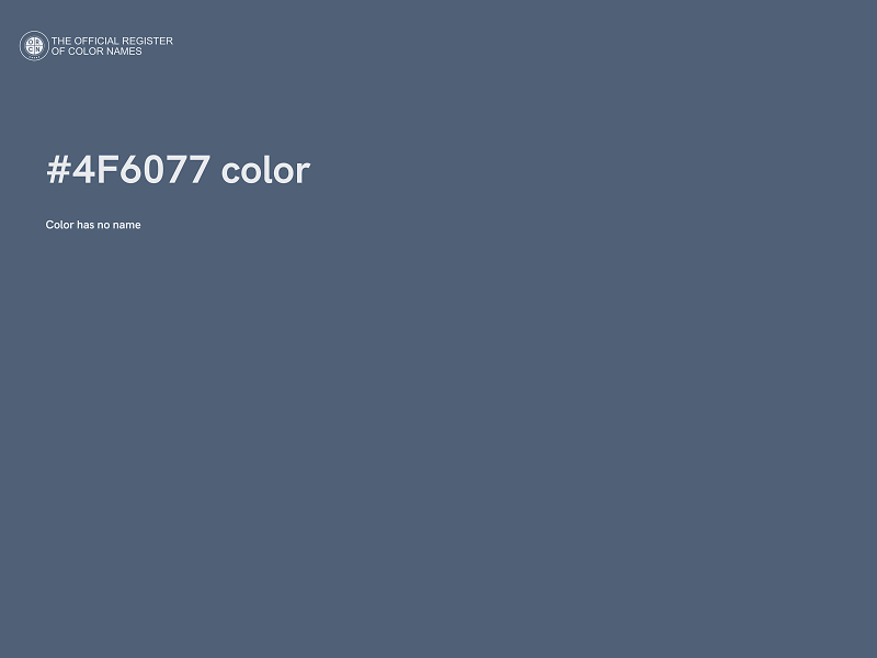 #4F6077 color image