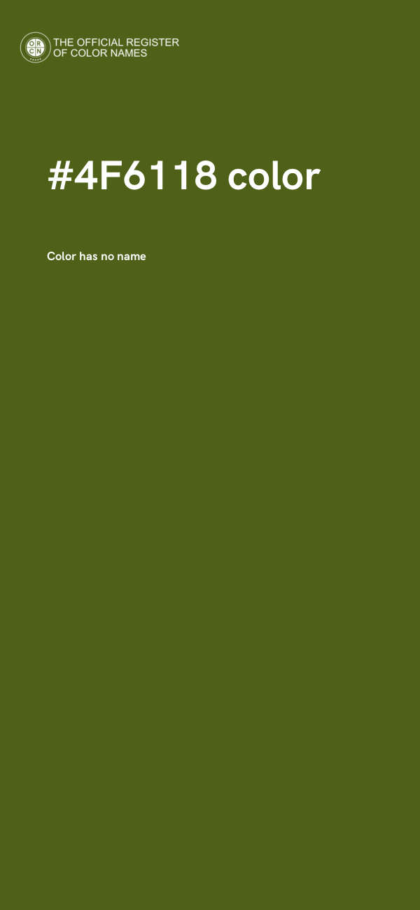 #4F6118 color image