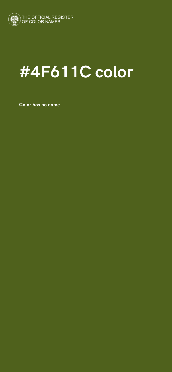 #4F611C color image