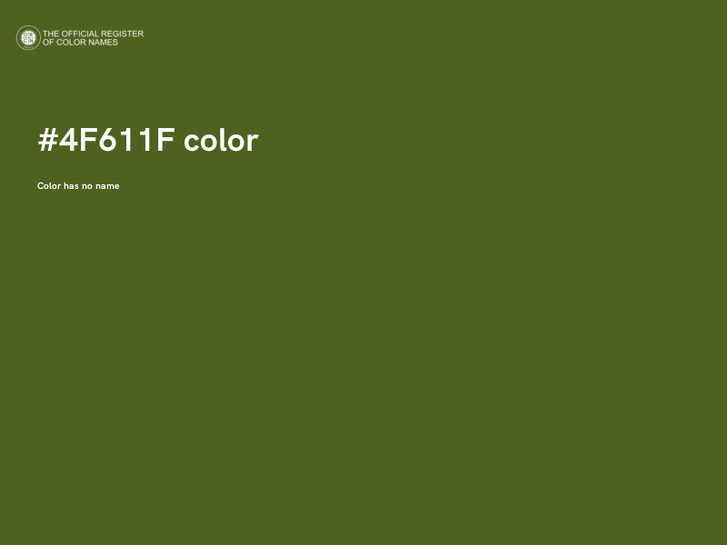 #4F611F color image