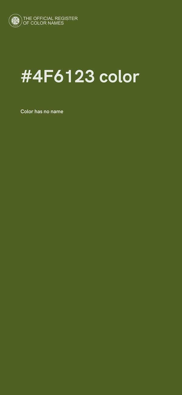 #4F6123 color image