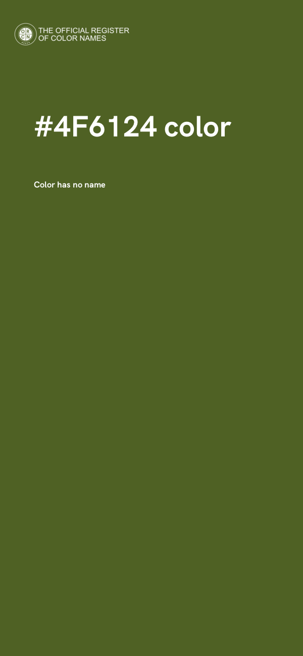 #4F6124 color image