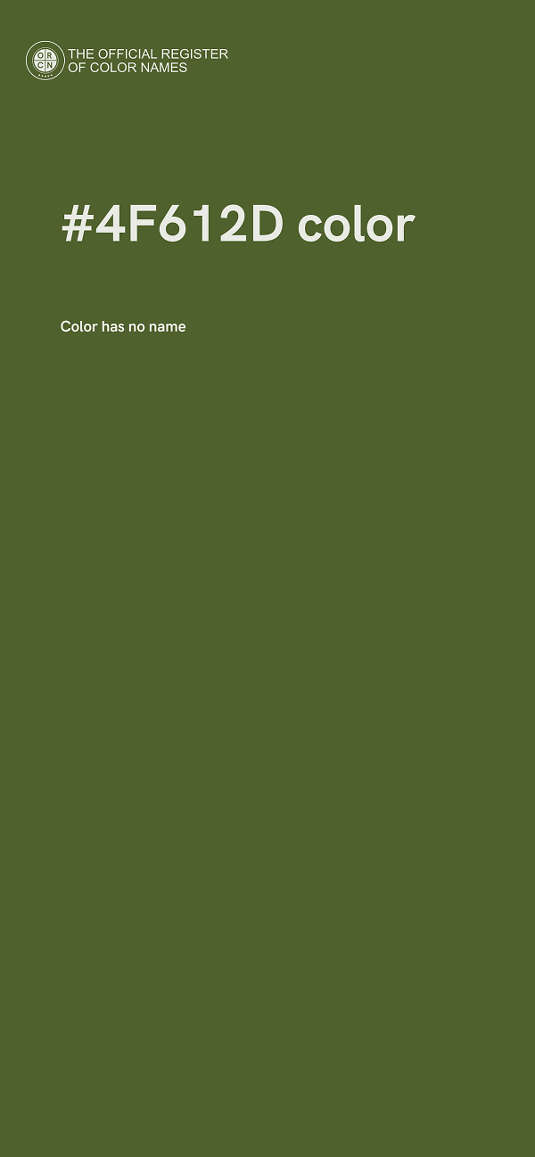 #4F612D color image