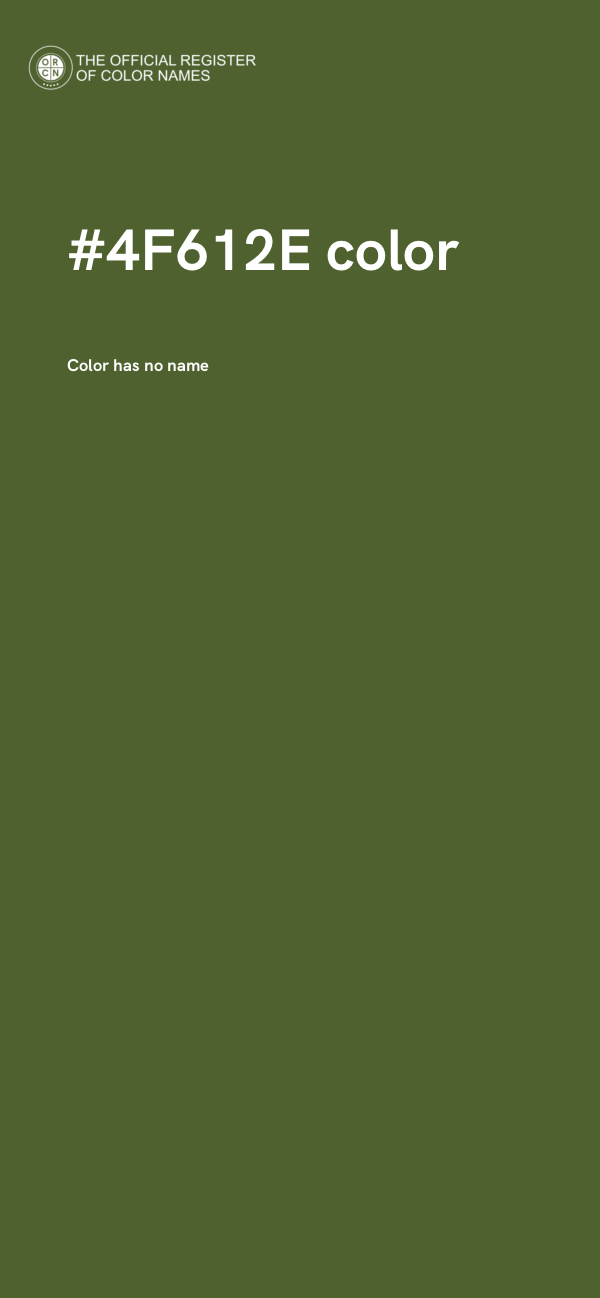 #4F612E color image