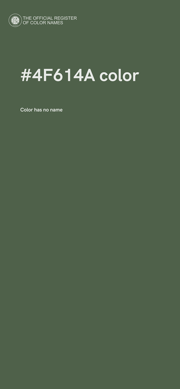 #4F614A color image