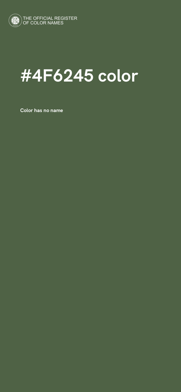 #4F6245 color image