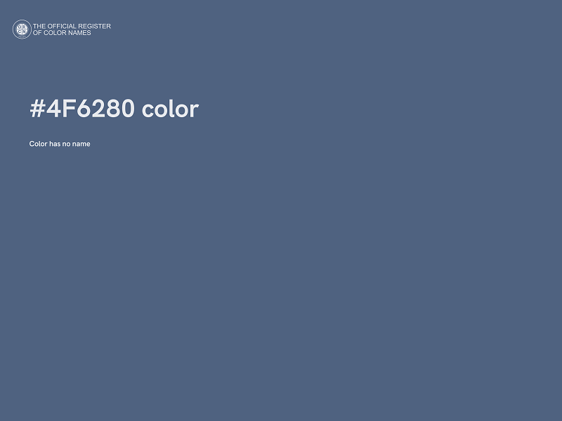 #4F6280 color image