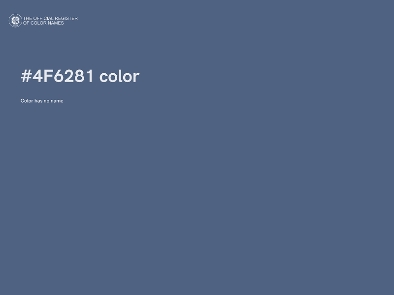 #4F6281 color image
