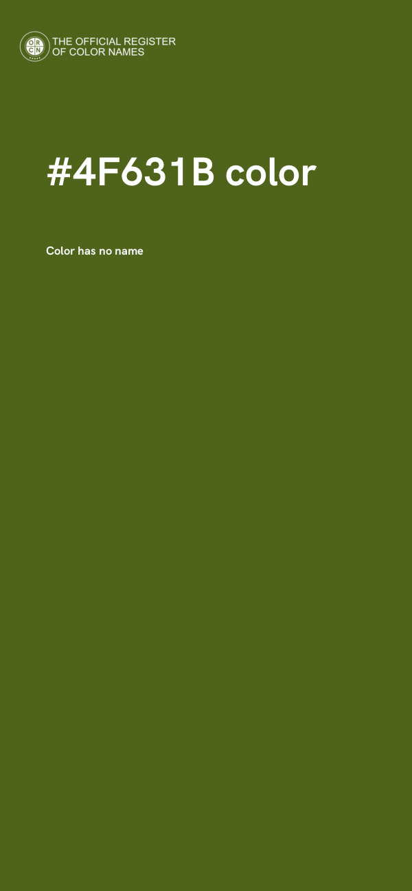 #4F631B color image