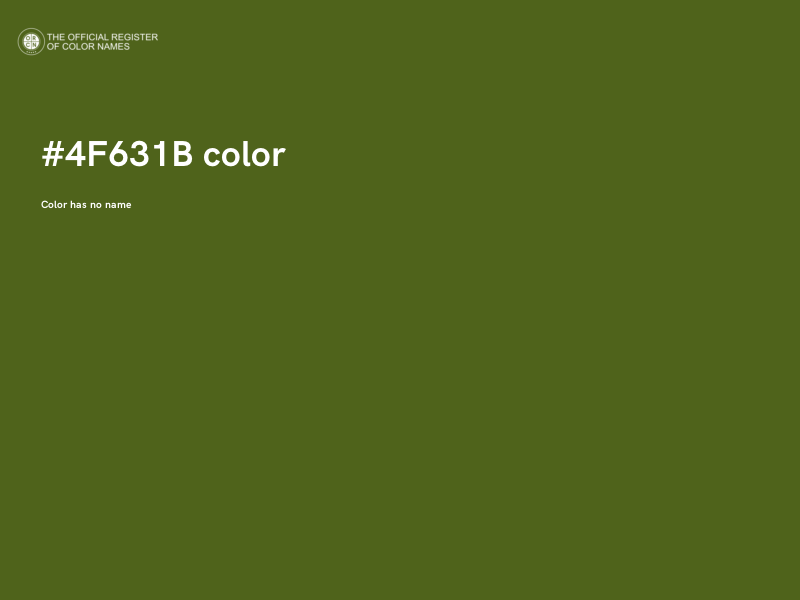 #4F631B color image