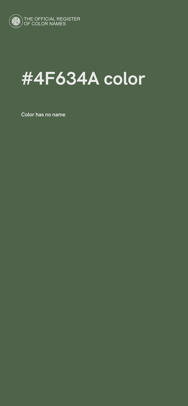 #4F634A color image