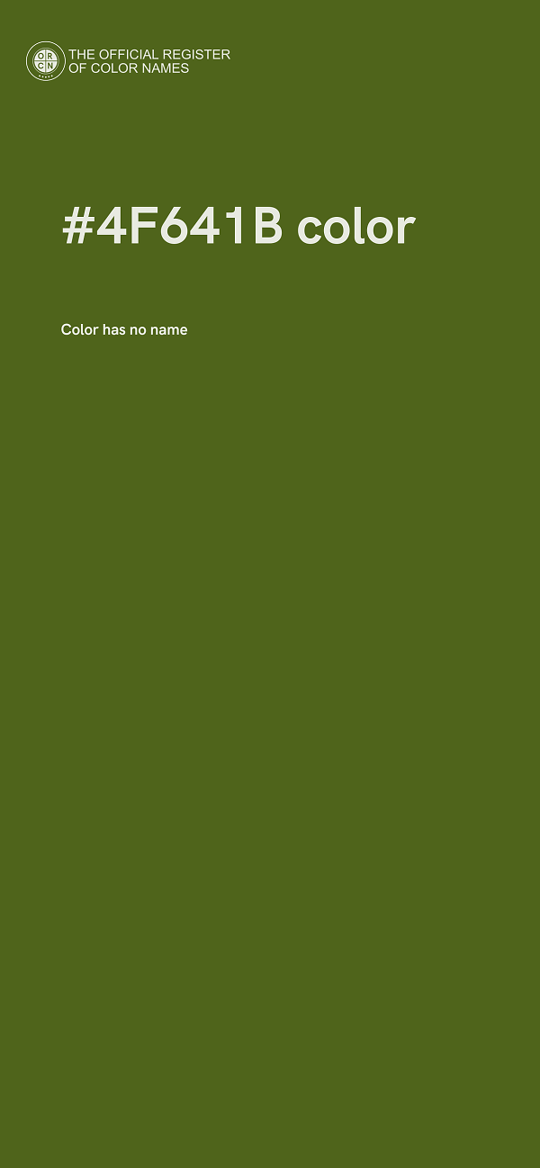 #4F641B color image
