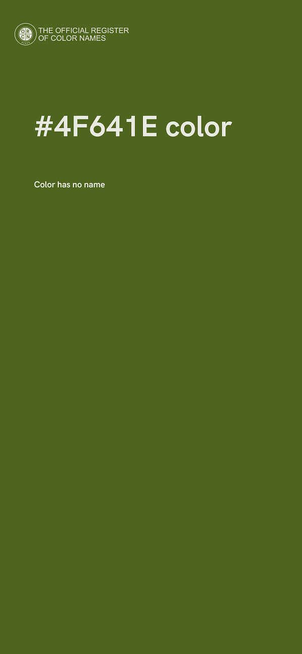 #4F641E color image