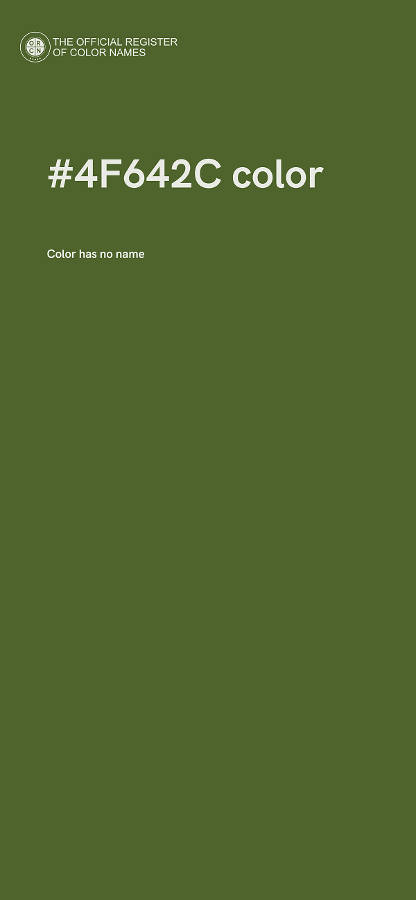 #4F642C color image