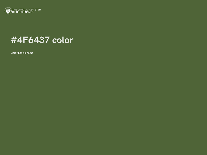 #4F6437 color image