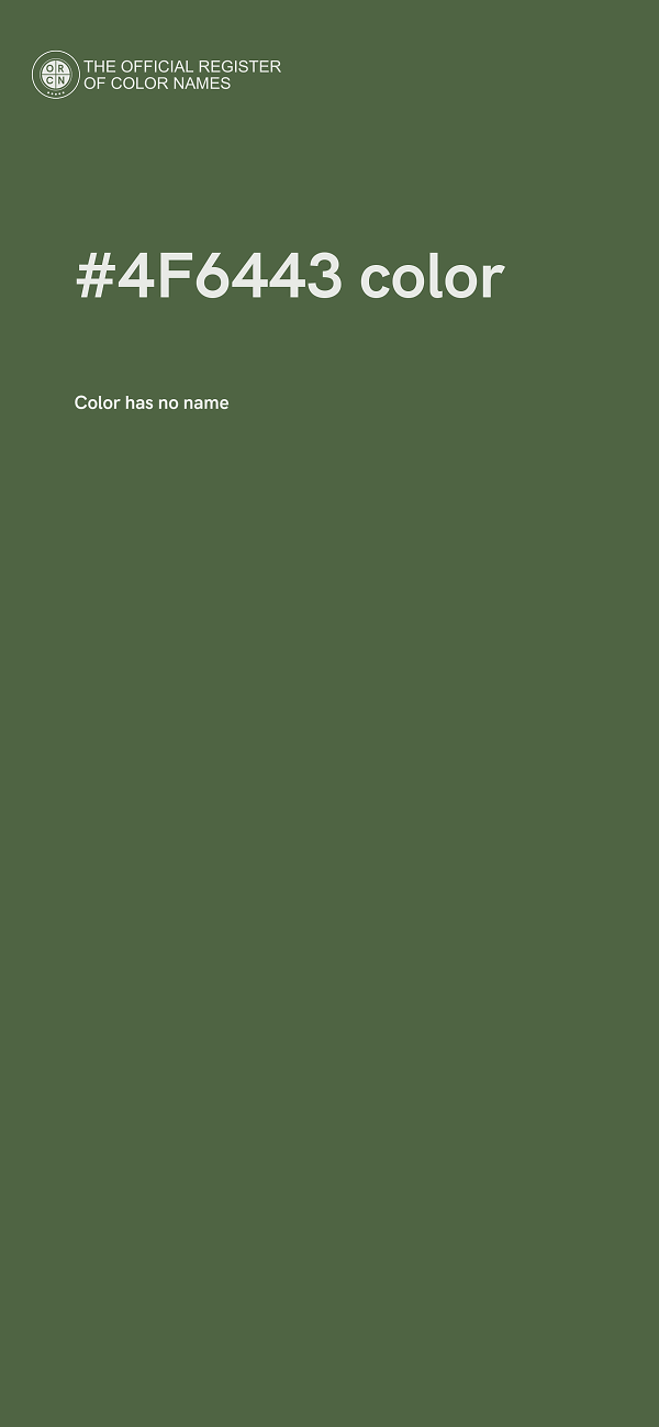 #4F6443 color image