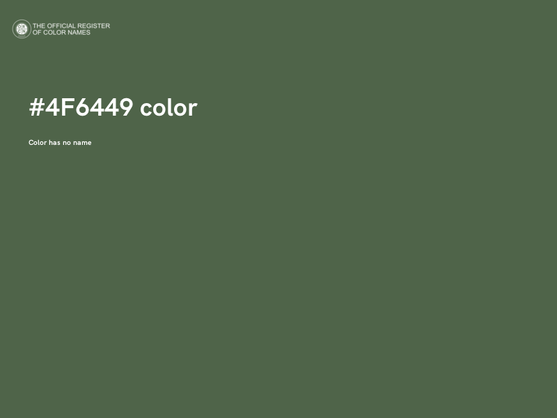 #4F6449 color image