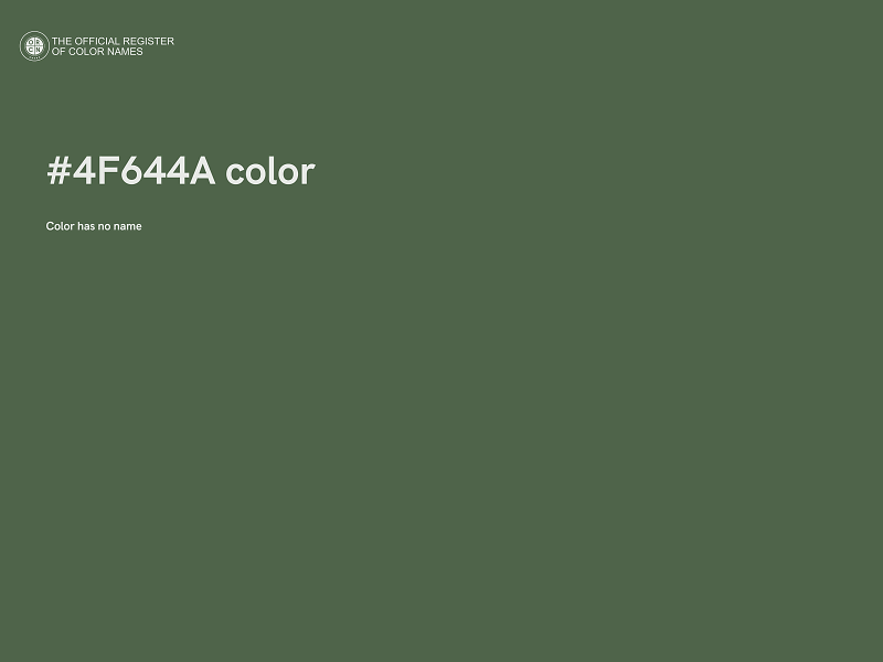 #4F644A color image