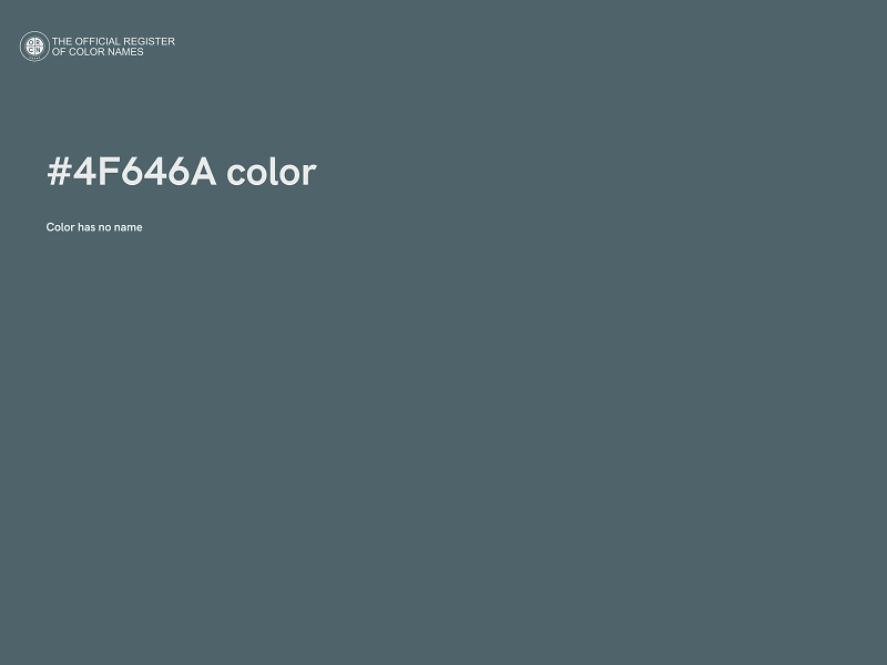 #4F646A color image