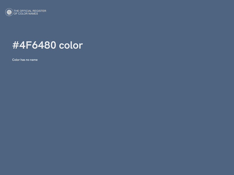 #4F6480 color image