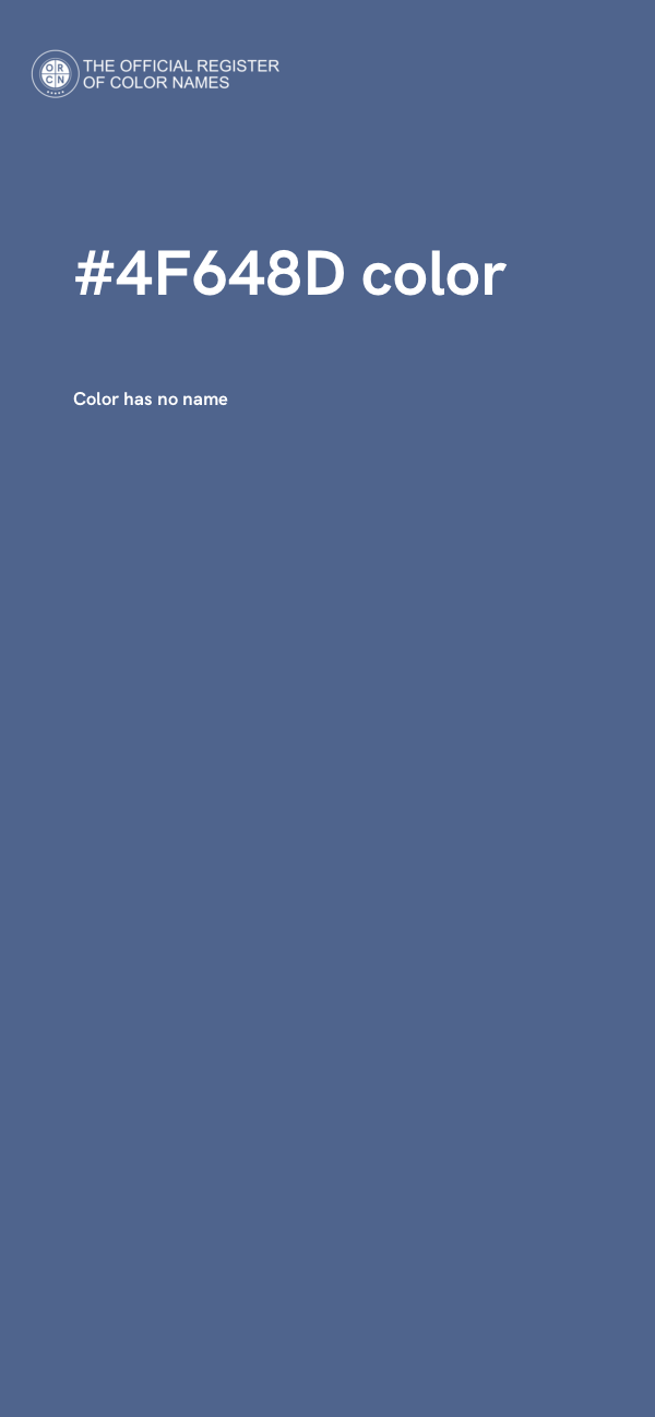 #4F648D color image