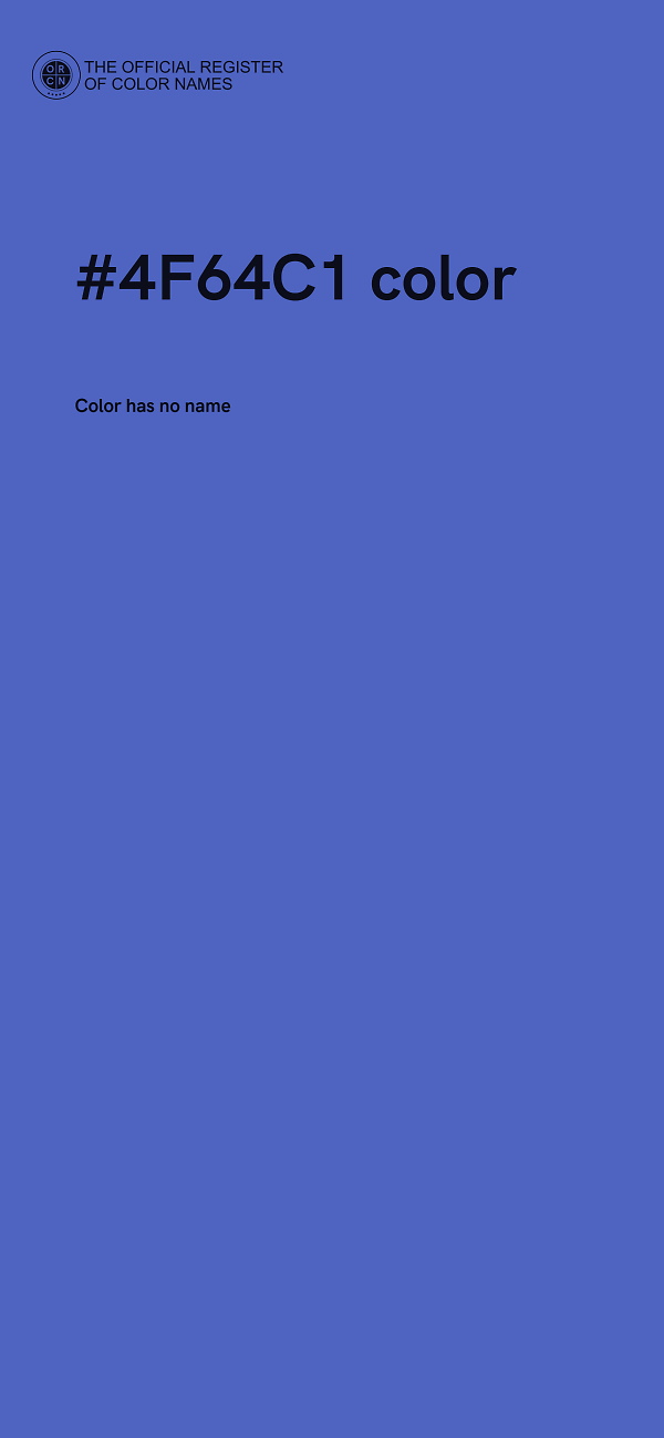 #4F64C1 color image