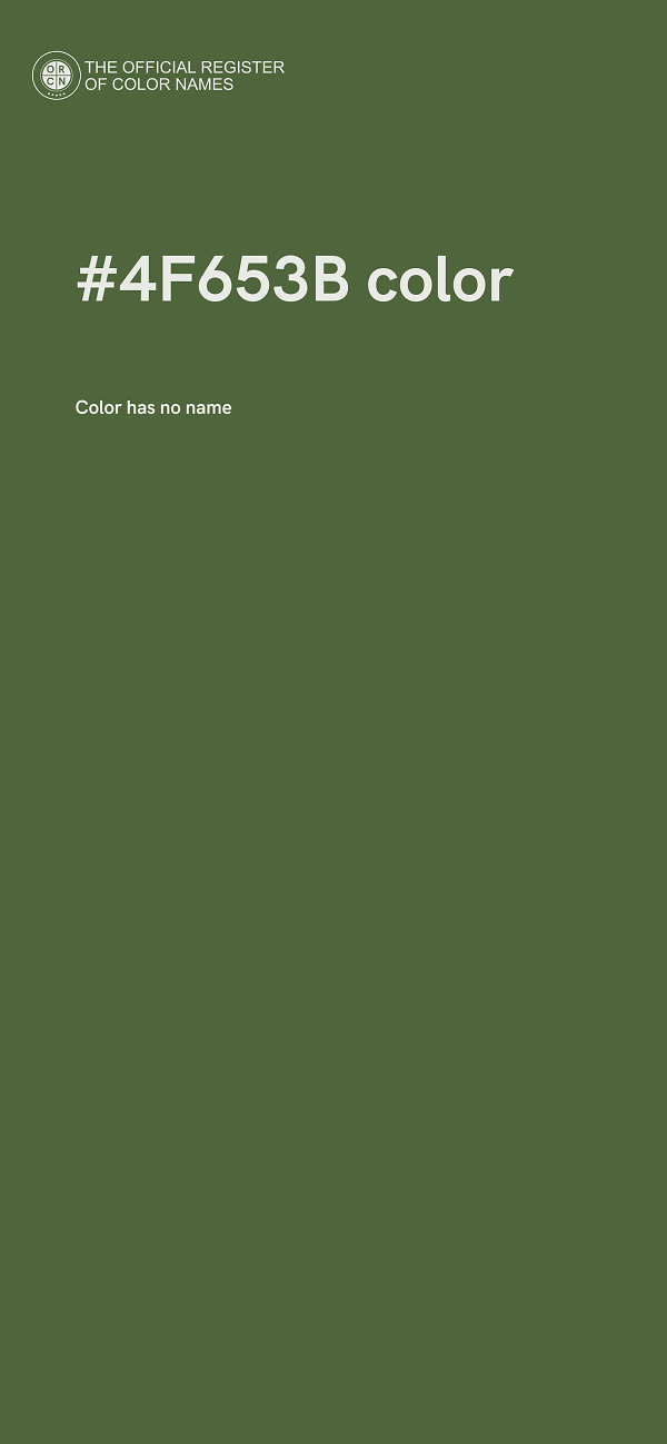 #4F653B color image