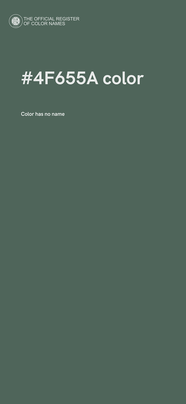 #4F655A color image