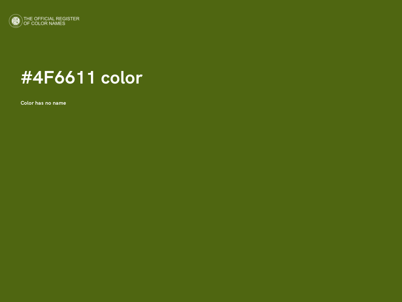 #4F6611 color image