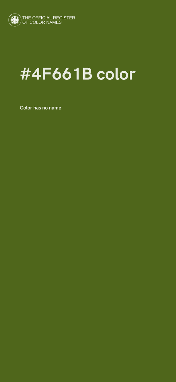 #4F661B color image