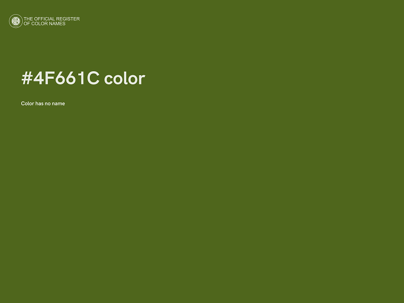 #4F661C color image