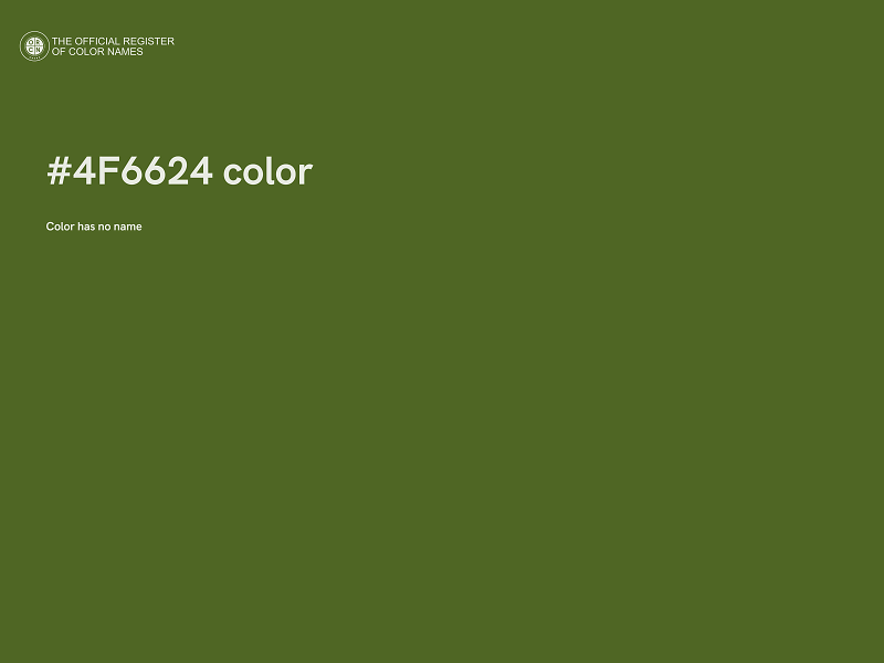 #4F6624 color image