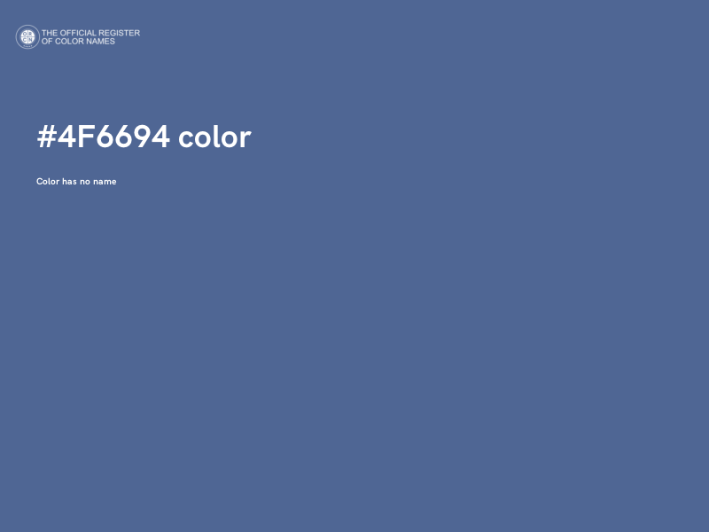 #4F6694 color image