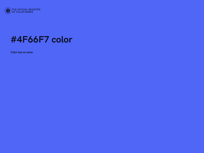 #4F66F7 color image