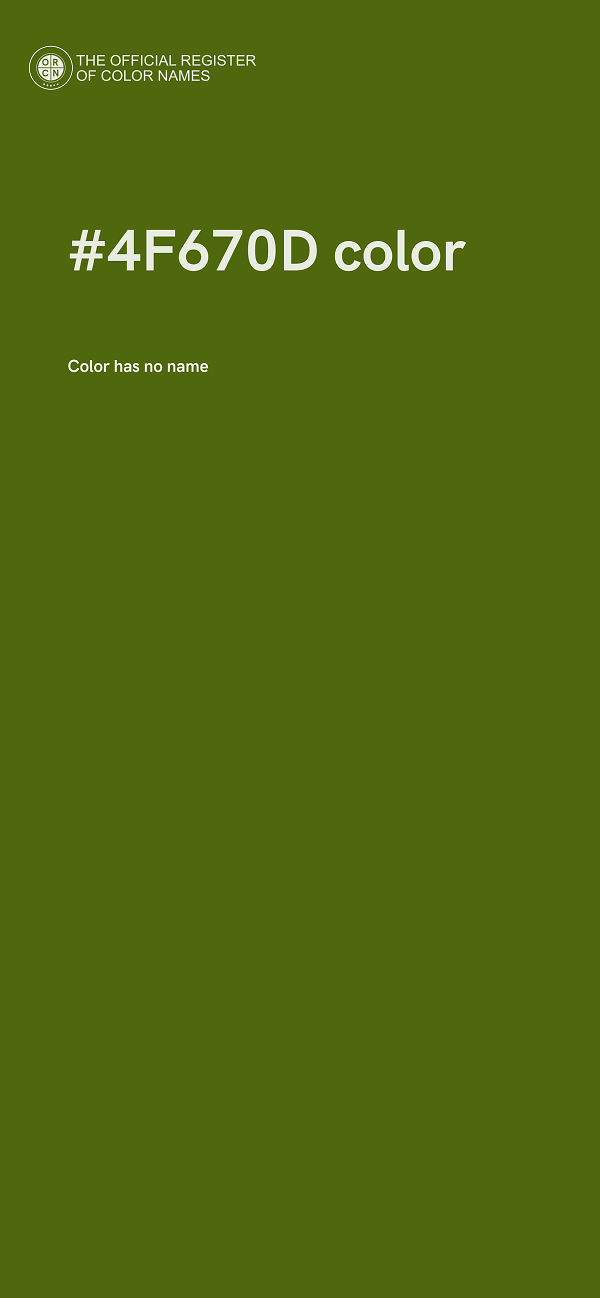 #4F670D color image