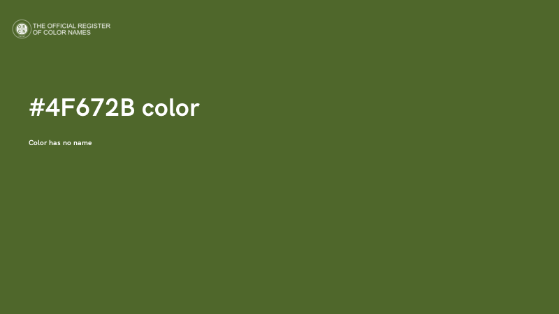 #4F672B color image
