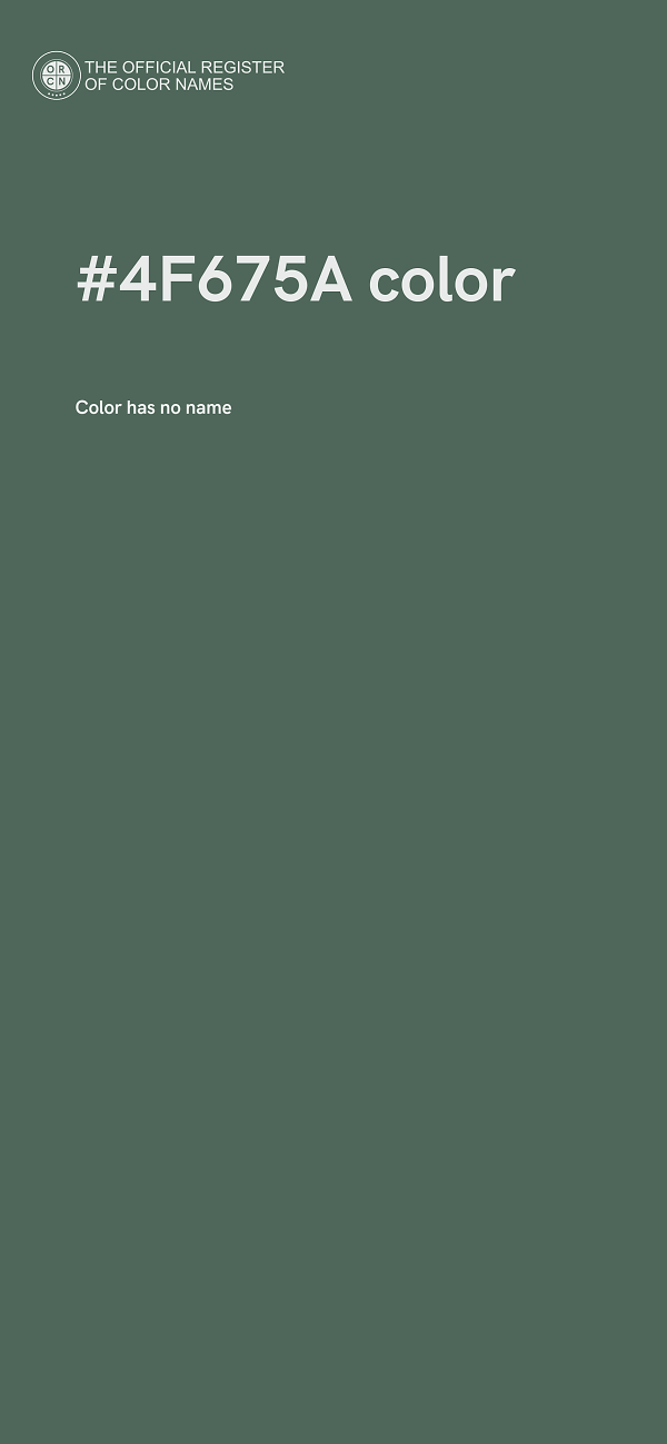 #4F675A color image