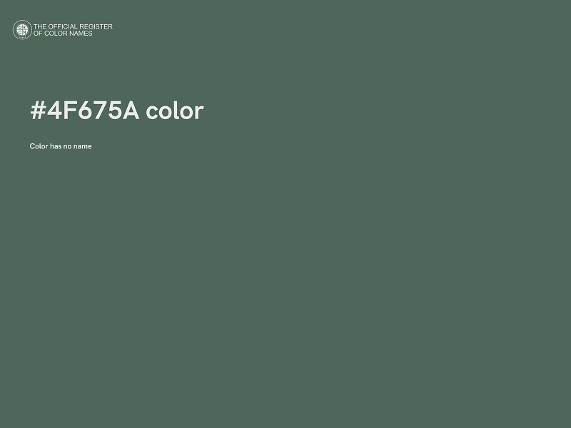 #4F675A color image