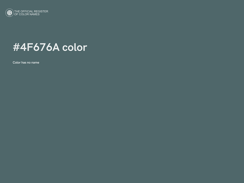 #4F676A color image