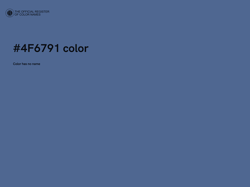 #4F6791 color image