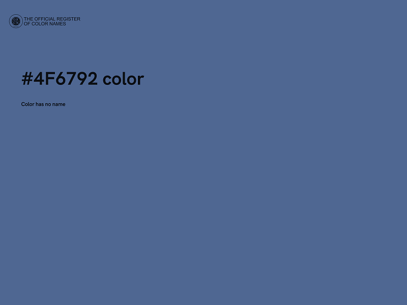 #4F6792 color image