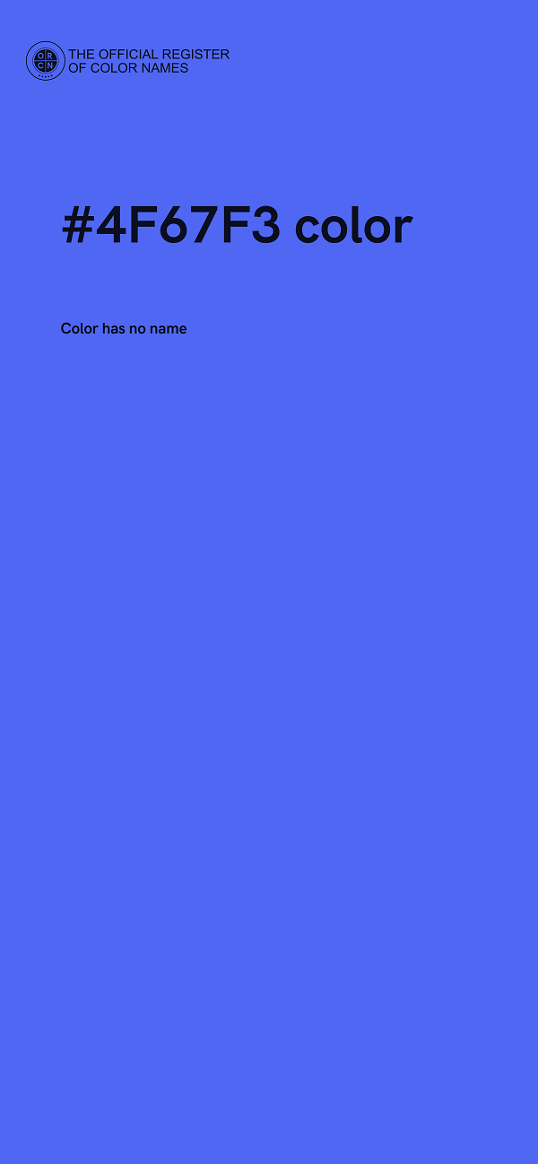 #4F67F3 color image
