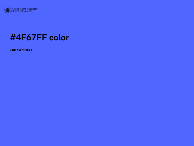#4F67FF color image