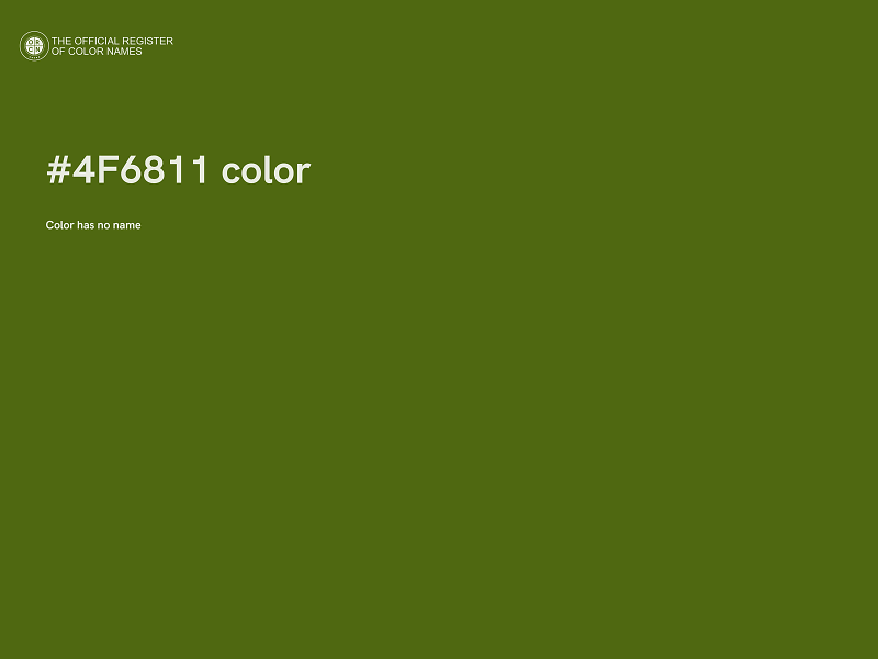 #4F6811 color image