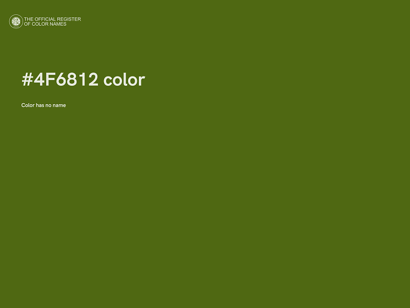 #4F6812 color image