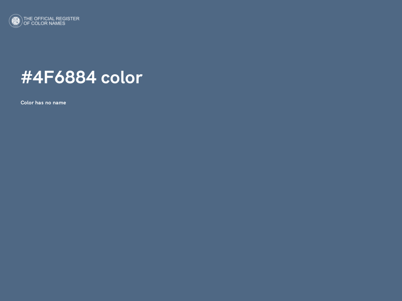 #4F6884 color image