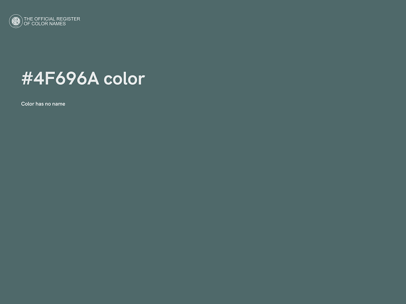 #4F696A color image