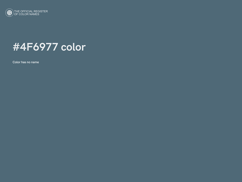 #4F6977 color image