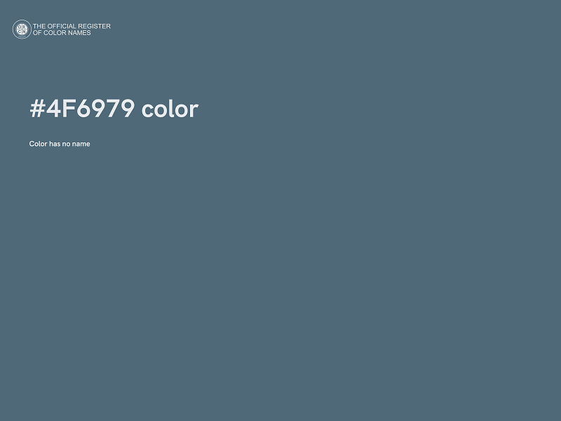 #4F6979 color image